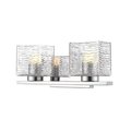 Z-Lite Barrett 2 Light Vanity, Chrome & Clear 336-2V-CH-LED